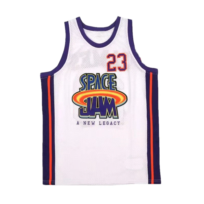 

BG SPACE JAM 23 NEW LEGACY Jerseys Basketball Jersey Embroidery Sewing Outdoor Sportswear Hip-hop Culture 2022 summer White