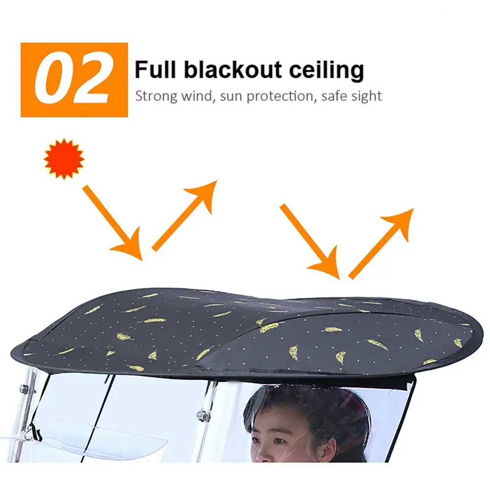 

Motorcycle Canopy Sunshade Cover Umbrella Electric Motorcycle Awning Tent Electric Car Waterproof Umbrella Sun Block Awning