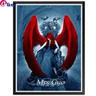 Алмазная Вышивка Red Wings ангел, алмазная картина из квадратных страз, ангельская женщина, змея, вышивка крестиком, мозаика, ручное хобби