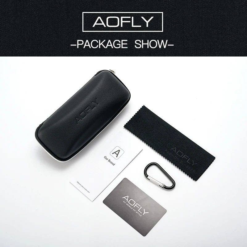 

AOFLY BRAND DESIGN Fashion Male Sunglasses TR90 Flexible Frame Fishing Square Sunglasses Men Polarized sonnenbrille herren UV400