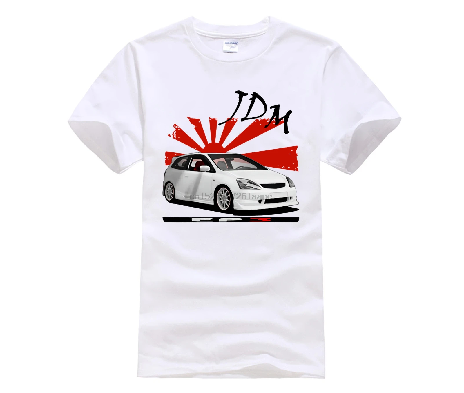 Футболка Civic EP2 EP3 Racing модель R B16 B18 K20 белая или серая Mugen | Мужская одежда
