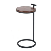 side table nordic sofa small coffee table living room furniture simple modern mini iron art solid wood c shaped corner tables