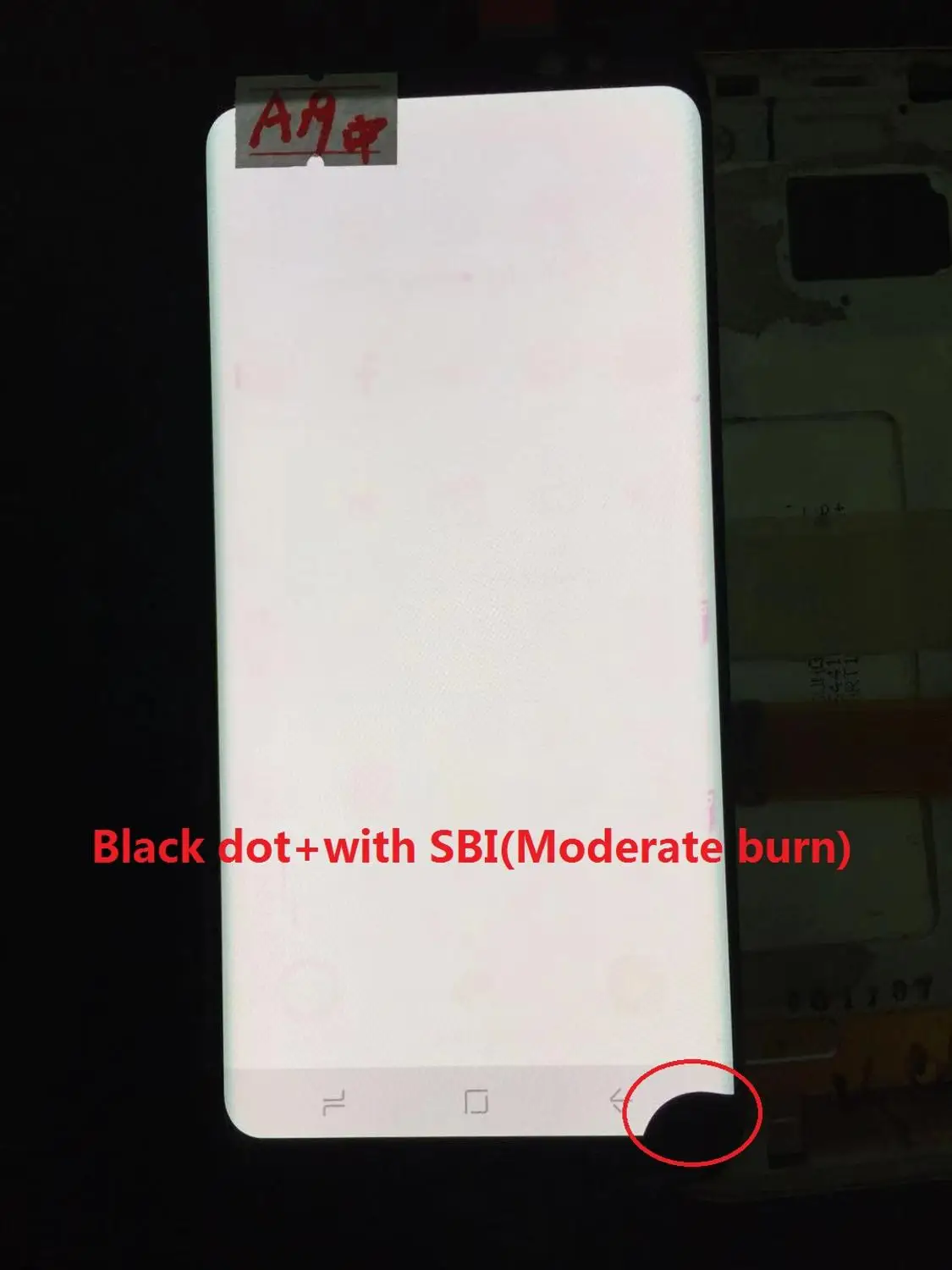 NO.A19 Супер AMOLED S8 ЖК-дисплей для samsung Galaxy S8 G950 G950F ЖК-дисплей сенсорный экран оцифровать с черными точками - Цвет: NO.A19