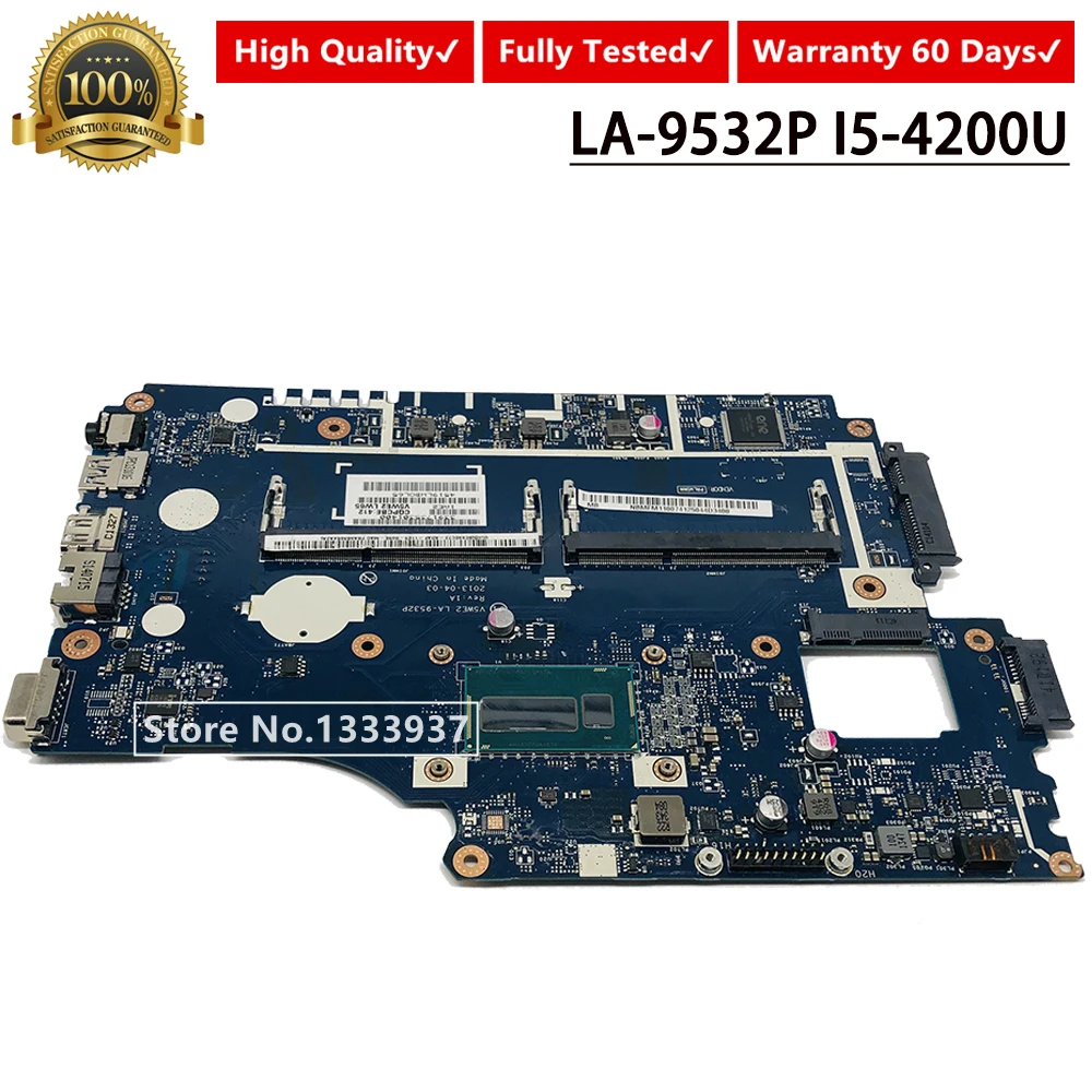 Для Acer E1-572G E1-572 E1-532 E1-532G материнская плата V5WE2 LA-9532P Материнская ноутбука SR170 I5-4200U |