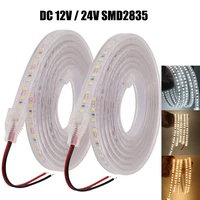 12v 24v 120ledsm ip67 waterproof smd2835 led strip light flexible led tape ribbon stripe string whitenatural white 4000kwarm