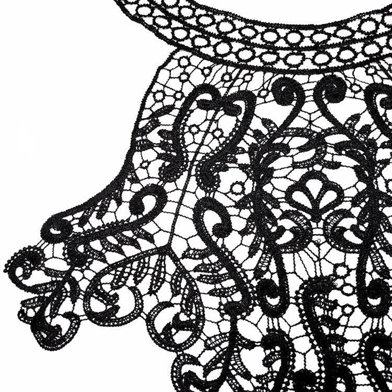 

3D Water-soluble Craft Supplies DIY Collar Flowers Embroidered Clothing Accessories Corsage Patches Fake Collar Embroidered