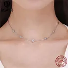 Женское Ожерелье-чокер из серебра 925 пробы с подвесками