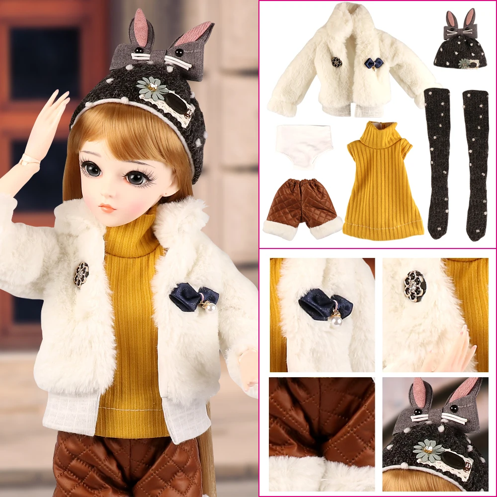 Комплект одежды для кукол платье аксессуары шарнирной куклы 60 см 1/3 полный