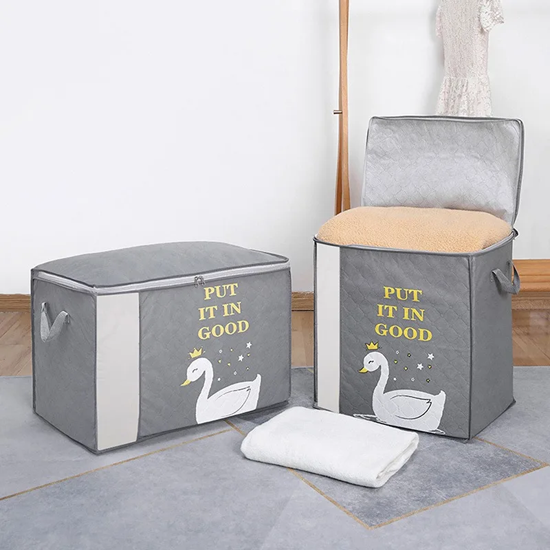 Складной стеганый сумка для хранения влагостойкий гардероб держатель одеял