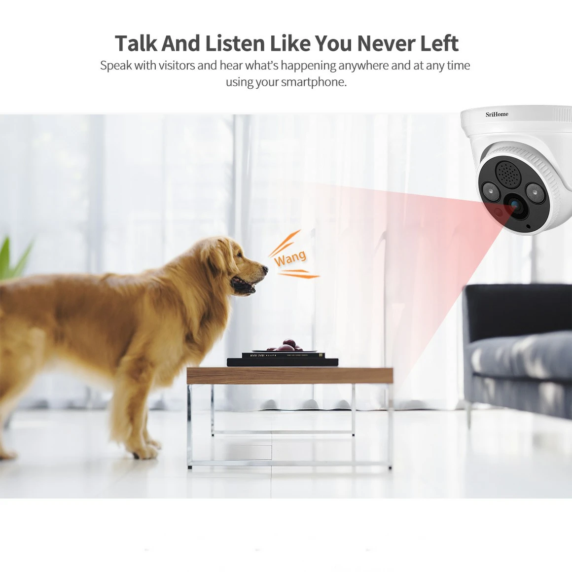 Srihome мини-камера Wi-Fi IP-камера безопасности CCTV наружная камера видеонаблюдения