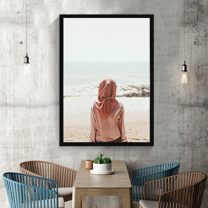 Ананас океан холст назад Чайка плакат Настенная картина с ландшафтом принт