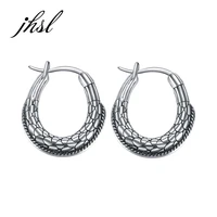 jhsl unisex small hoop earrings for men women stainless steel high polishing good quality fashion jewelry