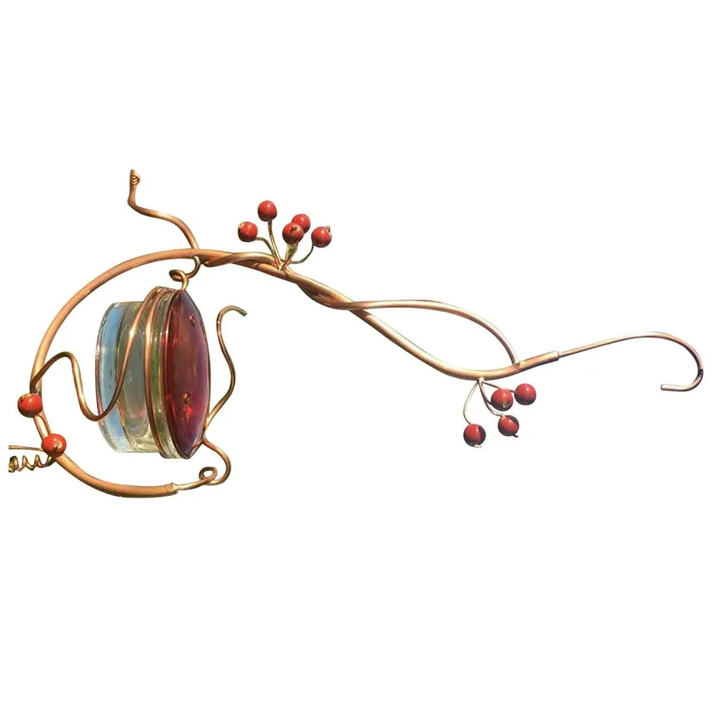 

Bird Feeder Courtyard Bird Feeder Red Berries Hummingbird Bird Feeder Flower Iron Injector Supplies Feeder Long Type