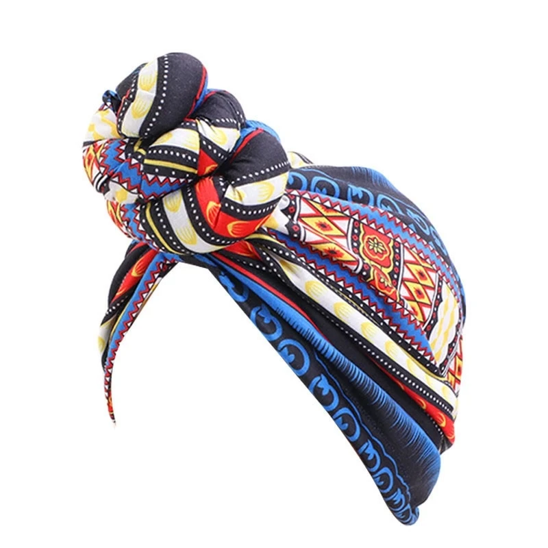 

Fashion African Hair Caps Tie Turban Bandana Cap Night Sleep Headwrap Flower Elegant Beanie Cap Hair Styling Accessories