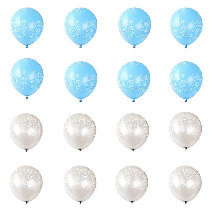 12 шт. синие шары Снежинка льда украшения для вечеринки дня рождения девочек