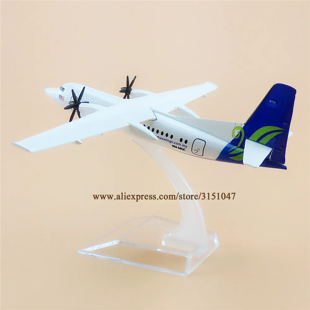 16 см Air Malaysian MAS Wings MASWings Fok Fokker 50 Airways Airlines металлический сплав модель самолета
