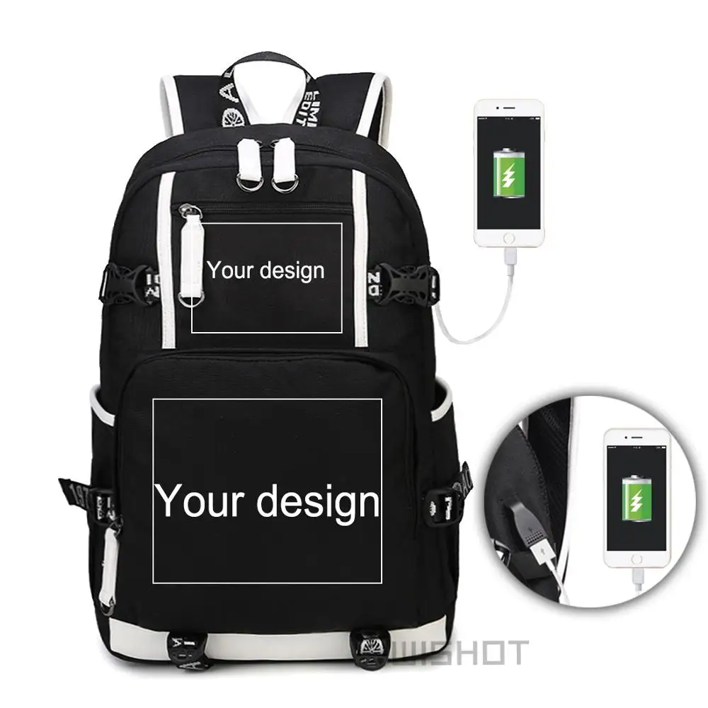 WISHOT Многофункциональный USB рюкзак для зарядки детей мальчиков подростков мужчин