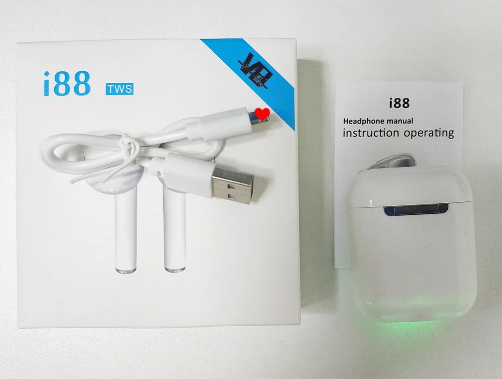 i88 TWS Bluetooth гарнитура новые мини сенсорные наушники стерео наушники Портативные наушники для всех мобильных телефонов