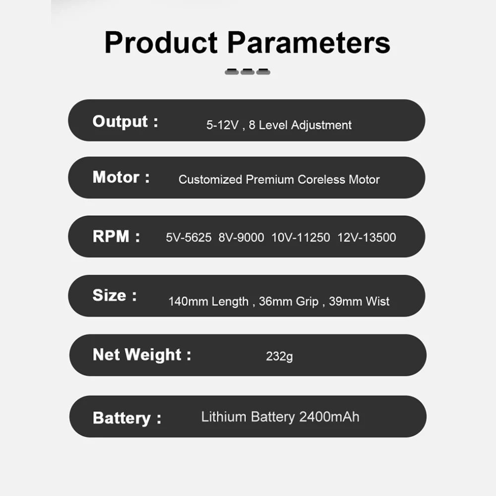 Ручка для тату-машинки DKLAB профессиональная беспроводная ручка тату