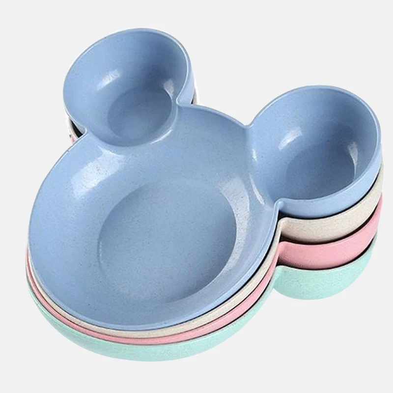 Тарелка Микки Маус посуда мультфильм мышь Ланч-бокс малыш младенец ребенок