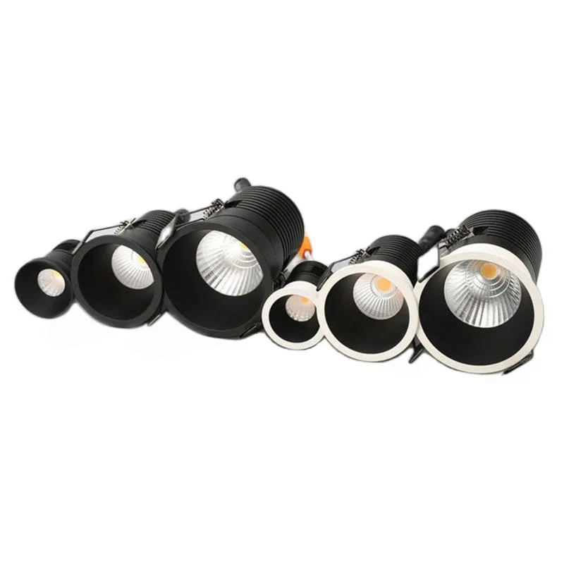 Светодиодные утопленные светильники QIUBOSS для внутреннего освещения, 220 В, светодиодные антибликовые точечные светильники 7 Вт, аналогичные ...