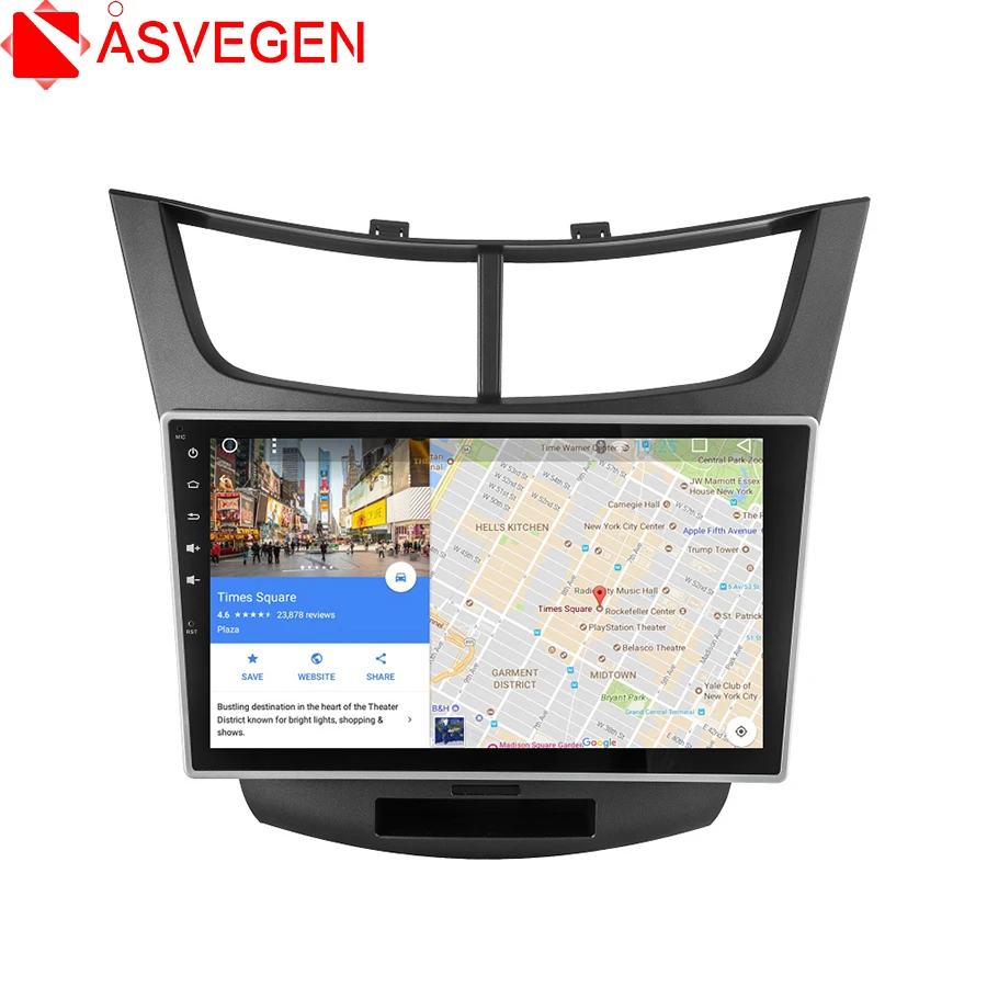 

Asvegen 10.2'' HD Touch Screen Android 7.1 Car Head Unit 1 Din Car Radio GPS Navigation Multimedia Player For Chevrolet Sail 3