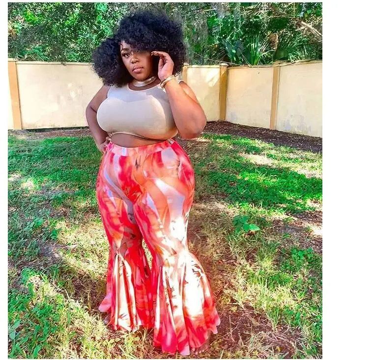 2020 новые зимние женские брюки с высокой талией принтом свободные широкие в ноге