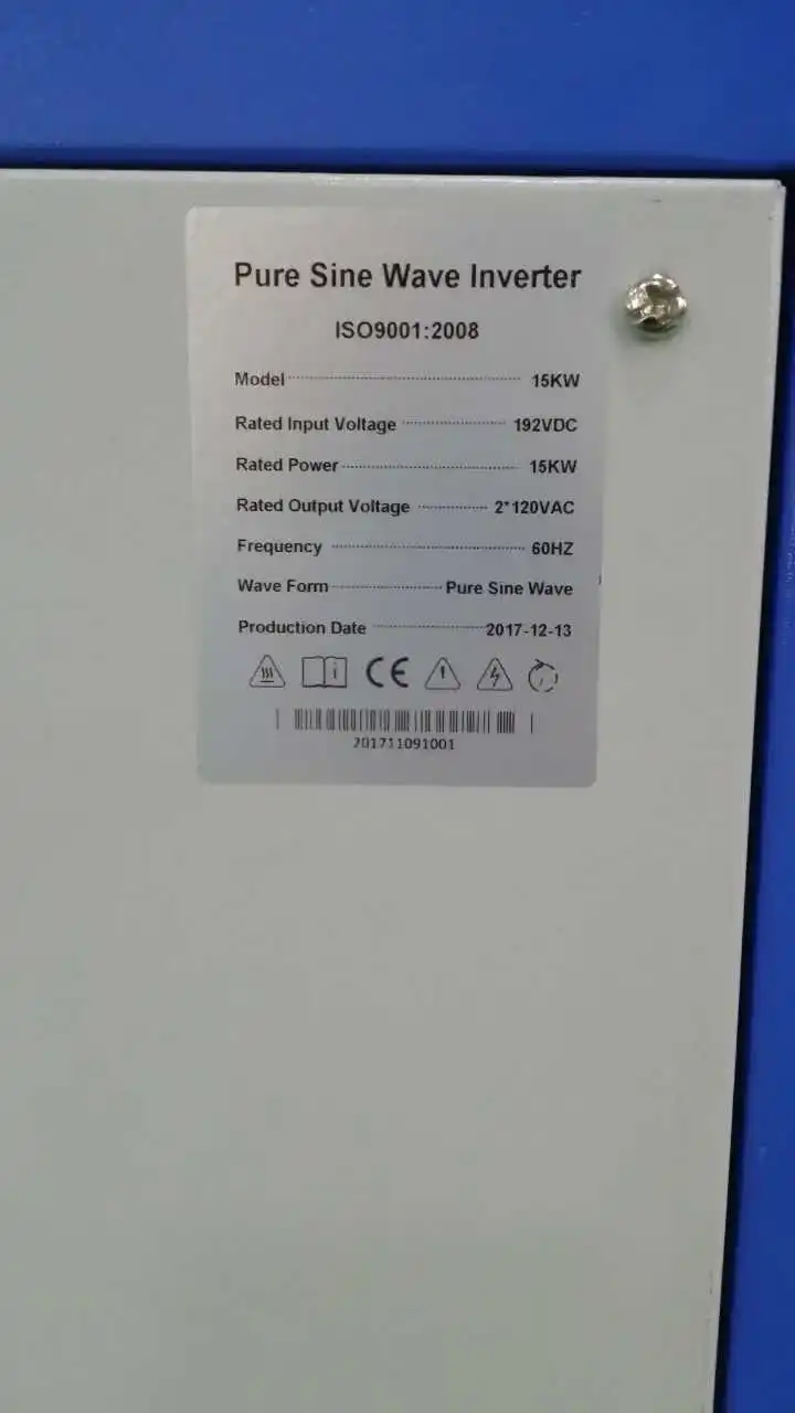 Хорошая цена 15 кВт автономный солнечный инвертор с трехфазным 380VAC/400VAC чистый