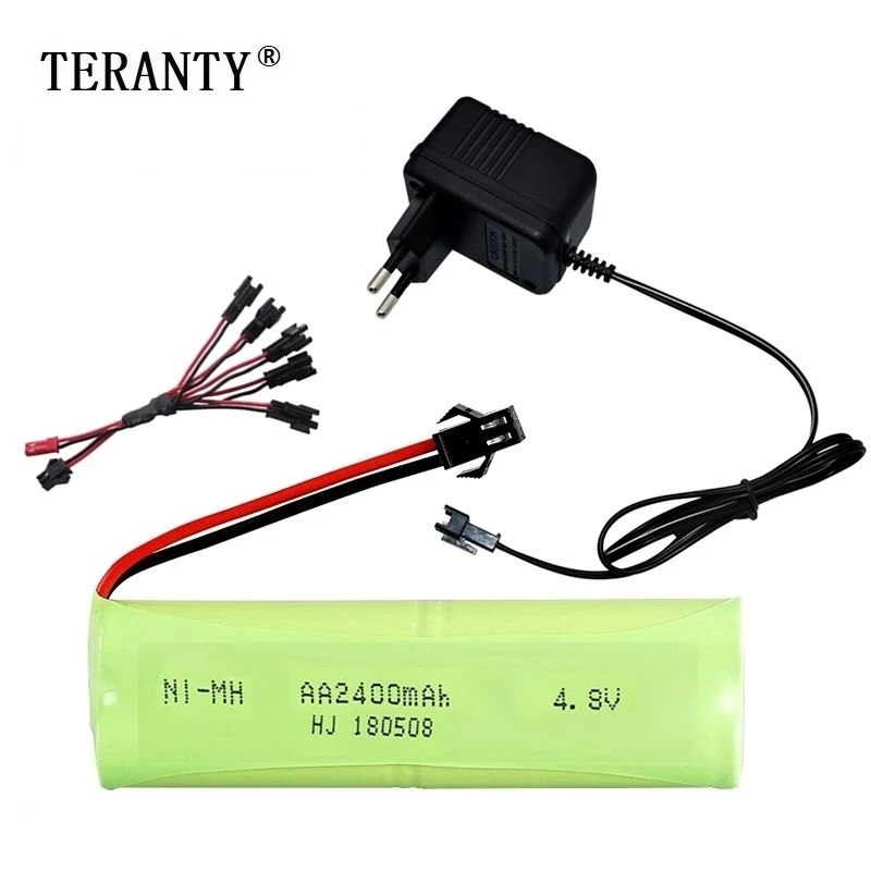 

( H Model) 4.8v 2400mah NiMH Battery For Rc toys Cars Tanks Robots Boats Guns 4.8v Rechargeable Battery 4*AA Battery Pack 2Pcs