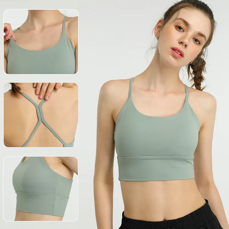 Sexy Fitness Women Suit High Stretchy Workout Sport Top(Vest) Padded Sports Bra High Waist Sports Legging Gym
