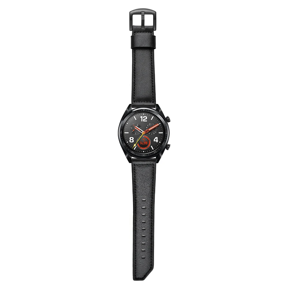 UEBN 20mm 22mm Leather strap for HUAWEI Watch GT 2 42mm 46mm Sport Active Classic Edition/HONOR Magic Watchbands | Наручные часы