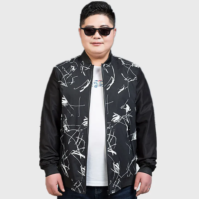

big size 8XL 7XL Brand Casual Jacket Spring Jacket Men Windbreaker Fashion Casual Coats Loose fit Plus Size Outerwear