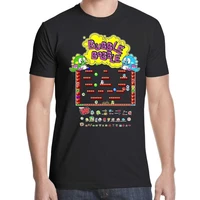 bubble bobble videogame arcade t shirt mens round neck short sleeves bottoming fashion t shirt tops clothing