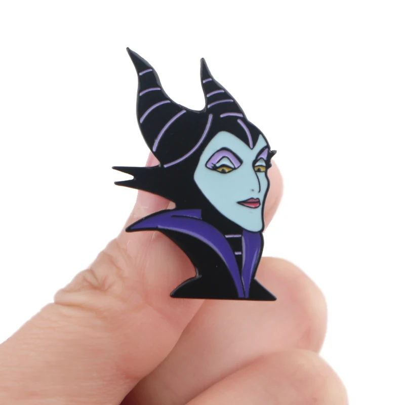 LB1628 Maleficent Witch коллекция эмалевая заколка для лацканов Значки шляп одежды