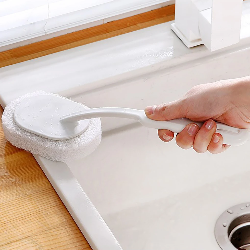 Hot Sale 1PC Sponge Brush Long Handle Bathroom Washing Tool Kitchen Sink Scrubber for Pot Pan Tile Bathtub | Дом и сад