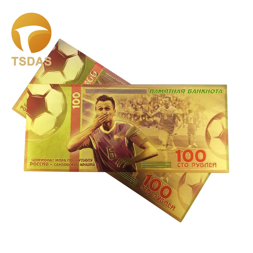 Прямая поставка 2018 российские 100 рублей золотые банкноты цвета банкнот ретро