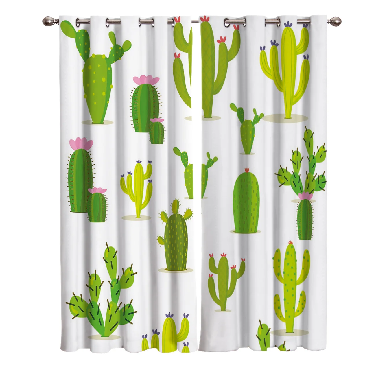 Мультяшные занавески С КАКТУСОМ для цветущей комнаты большие оконные s спальни