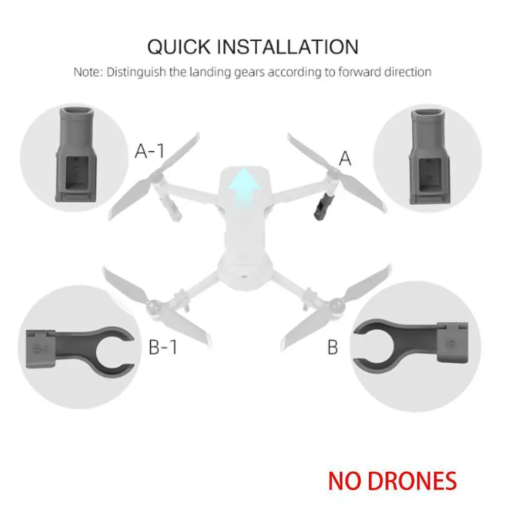 1 комплект складных серых опор для ног увеличения высоты UAV Air Аксессуары DJI