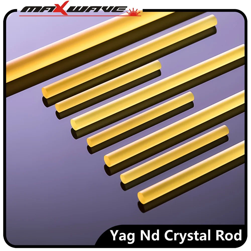 Экономичный 6x120 мм Nd Yag crystal rod 1064 нм лазерный стержень для лазерного сварочного
