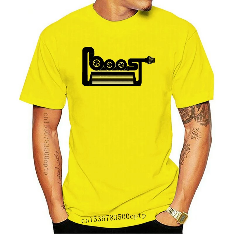 

New FTD Apparel Men's Boost Engine Car Racing JDM T Shirt- White