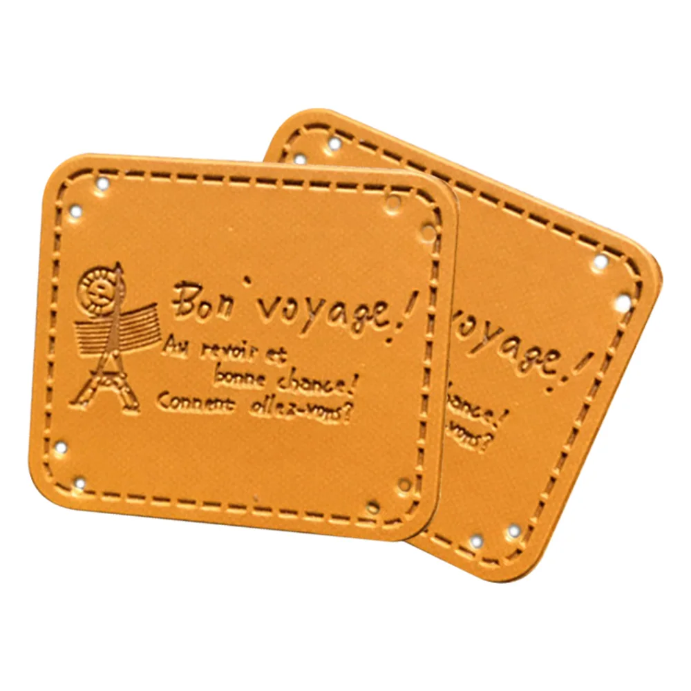 

Paris Hand Decorative Leather Labels For Clothing Jeans Label Garment Accessories Leather Tags For Handwork Pu Tag