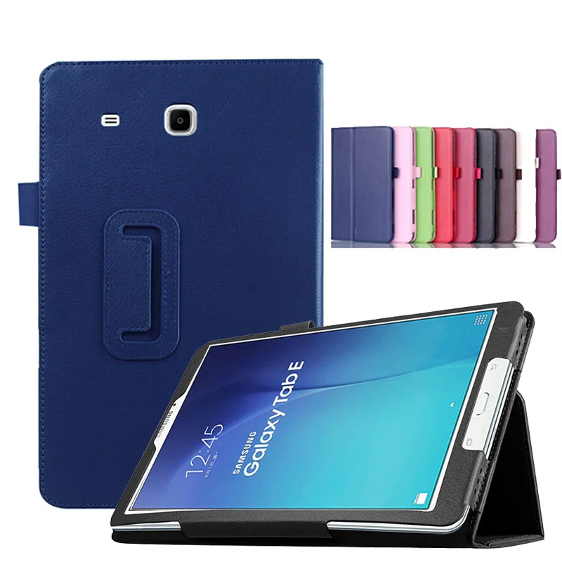 Модный чехол личи для samsung Galaxy Tab E 8 0 SM T377 T375 T378 с подставкой из искусственной кожи