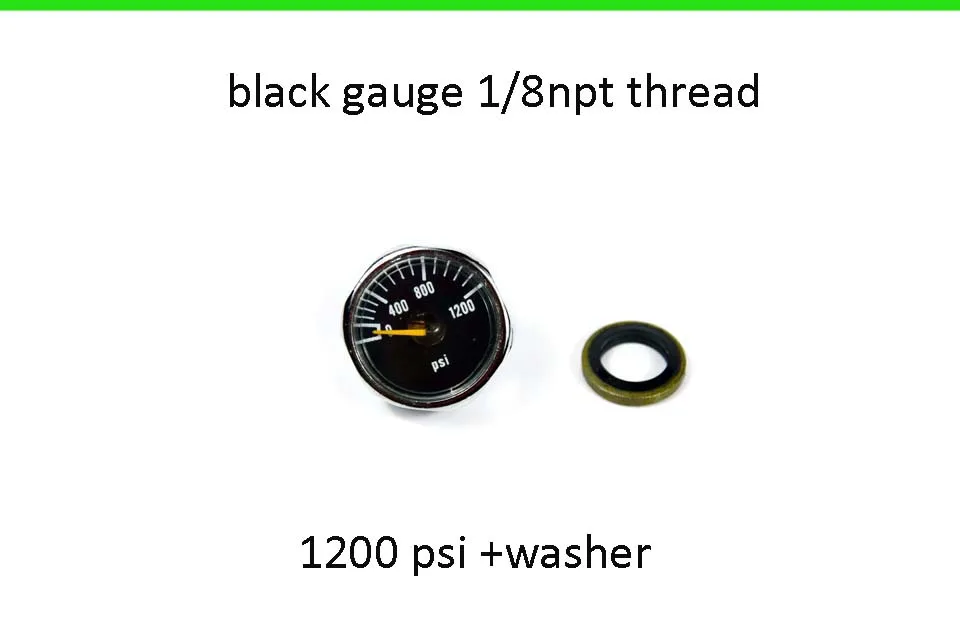 1200PSINPTWASHER PCP Пейнтбол ВВС высокого давления Манометр 300psi/600psi/1000psi/1200psi - Color: 1200PSINPTWASHER