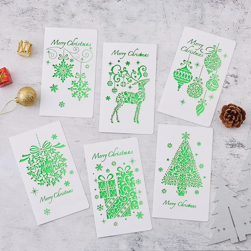 1 открытка + Конверт/набор Мультяшные открытки с вырезами поздравительные