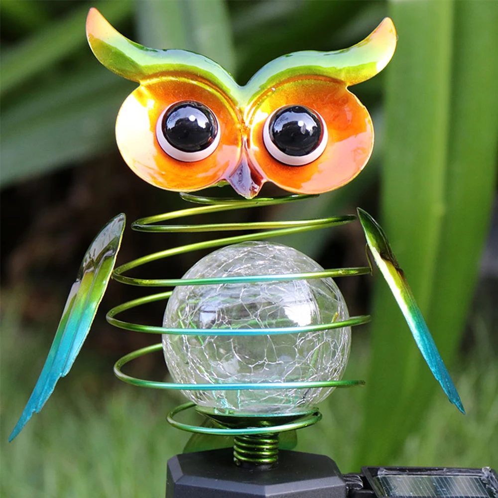 

Led Solar Power Outdoor Garden Waterproof Owl Stake Lawn Light Exterior Night Lights Owl Shape Solar Powered Energia Lamp