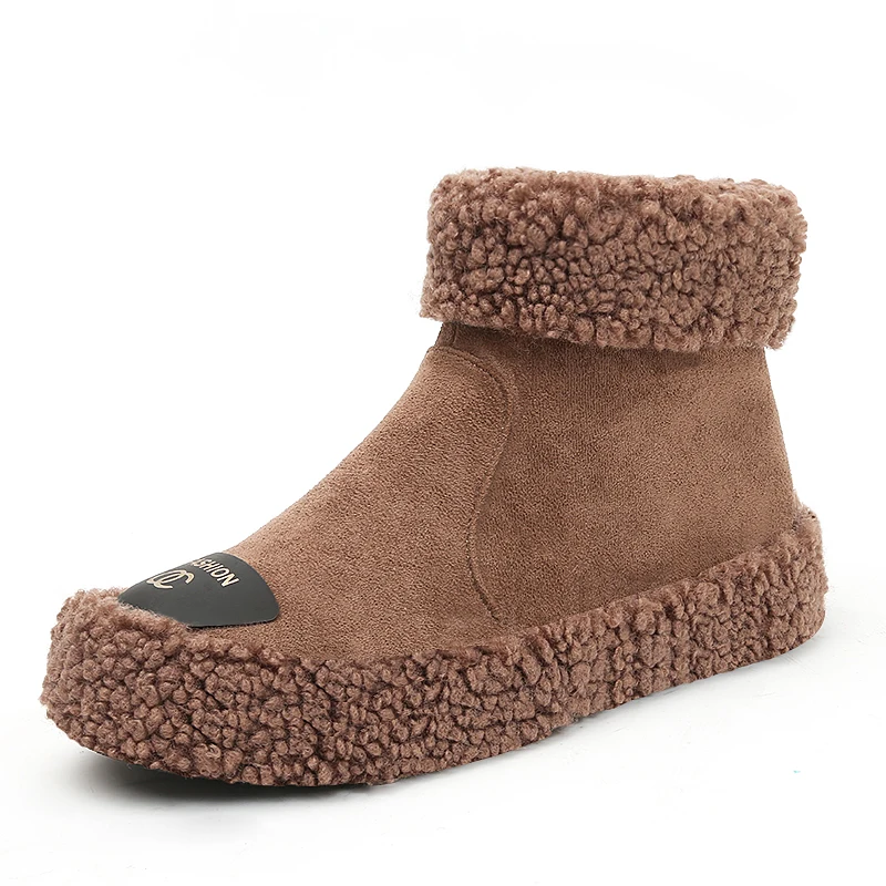 2018 г. Новые модные зимние ботинки в европейском и американском стиле красивые