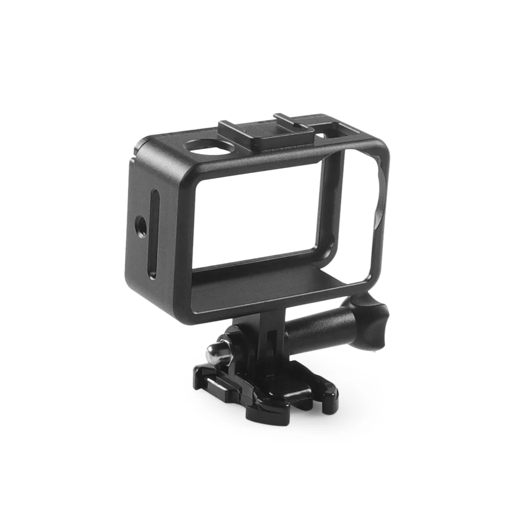 Алюминиевый сплав Vlog Cage чехол-адаптер для DJI OSMO ACTION camera Shell Frame корпус с холодным башмаком светодиодный светильник микрофон