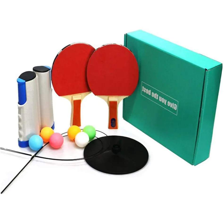 

New Table Tennis Training Device, Children Adult Table Tennis Net Anti-Myopia Table Tennis Set
