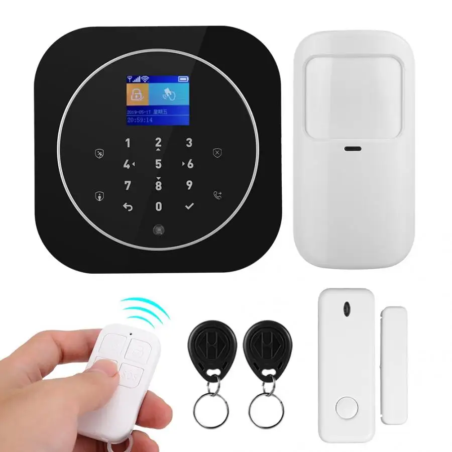 Комплекты систем сигнализации 100 дюйма TFT Wi Fi GSM беспроводная домашняя охранная