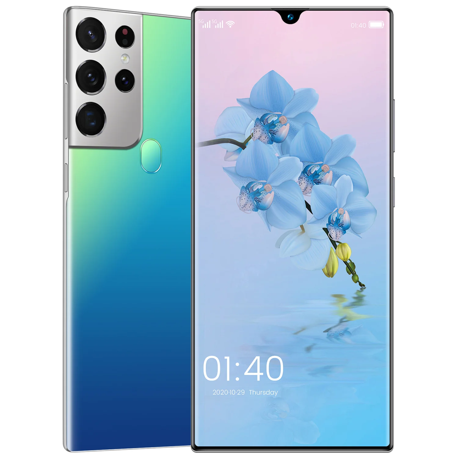 S21U-Smartphone con Android 11, pantalla de 6,9 pulgadas, 16GB de RAM, 512GB de ROM, Bater&iacute;a grande de 6800mAh, Deca Core, CPU, c&aacute;mara trasera de 32 + 64MP-1